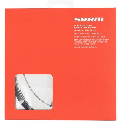 SRAM SlickWire Brake Cable and Housing Kit - Road, 5mm, Kevlar Coated, Black