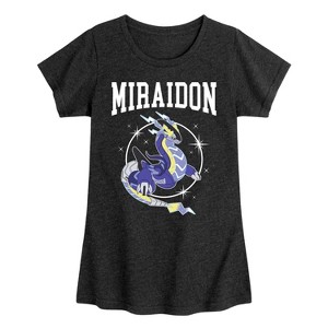 Girls' - Pokémon - Miraidon Collegiate Fitted Short Sleeve Graphic T-Shirt - 1 of 4