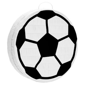 Blue Panda Soccer Ball Pinata for Sports Themed Birthday Party Decorations, Small, 12.6 x 3.0 x 12.6 In - 1 of 4