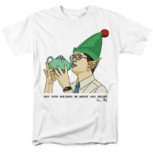 Men's The Office Merry and Dwight Christmas T-Shirt - 1 of 4