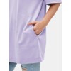 EXLURA Women's Summer Short Sleeve T Shirt Dress Casual Crewneck Resort Wear Tops - 4 of 4