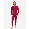 Leveret Matching Family Pajamas – Solid Maroon – 100% Cotton – Customizable for Personalization - 2 of 4
