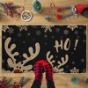 Christmas Doormat Xmas Deer and Snowflake Print Door Mat Entryway Floor Mats - 2 of 4