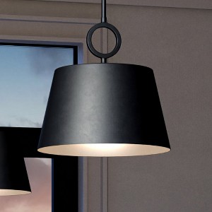 Urban Ambiance Luxury New Traditional Pendant 11.875''H x 12.375''W,  Midnight Black Finish,  Coronado Collection, UHP4275 - 1 of 4