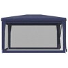 VidaXL Party Tent with 4 Mesh Sidewalls Blue 9.8'x13.1' HDPE - 4 of 4