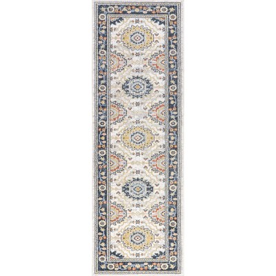 Nuloom Bonia Traditional Medallion Machine Washable Indoor Area Rug