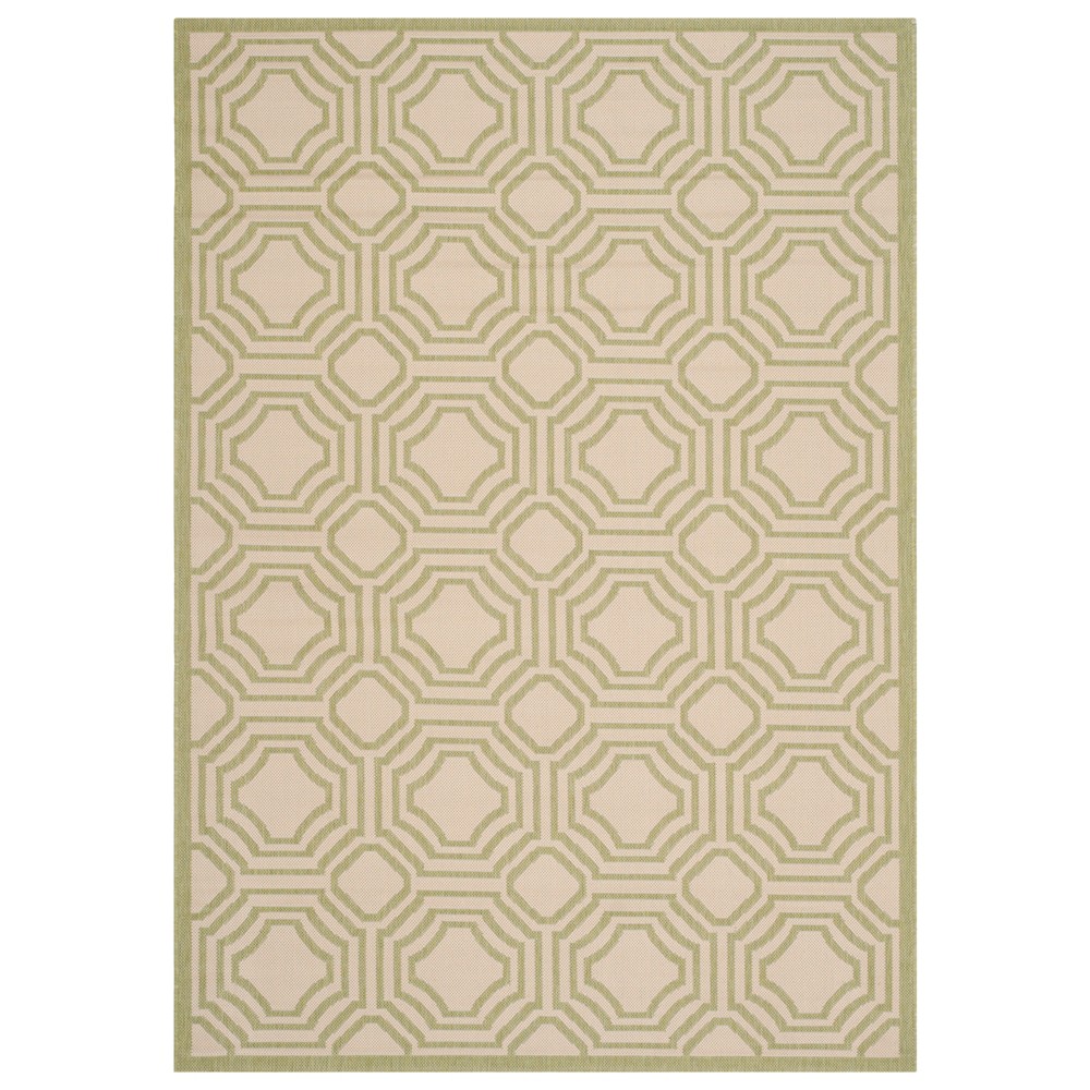 5'3inX7'7in Rectangle Hamina Patio Rug Beige/Sweet Pea - Safavieh