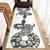 Modern Snake Gothic Area Rug – Kitchen Runner with Non-Slip Backing, Stain Resistant, Easy Clean, Low Pile Indoor Carpet for Hallway, Laundry - 2 of 4