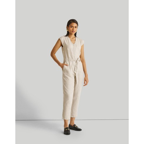 Target white jumpsuit on sale