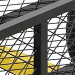 black body + yellow handle + yellow spokes