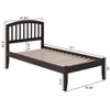 AFI Furnishings Richmond Twin Platform Bed with Open Footboard and Turbo Charger in Espresso - 2 of 4