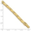 Black Bow Jewelry 5mm 14k Yellow Gold Nugget Link Bracelet, 7 Inch - 3 of 4