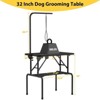 46 Inch Dog Grooming Table,Foldable Pet Grooming Tables at Home with Adjustable Arm,Nooses, Mesh Tray - 3 of 4