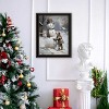 Finishing Touch on the Snowman Black Framed Wall Art for Living Room,Wall Art Print for Home Decor,Wall Art by Jo Moulton - 3 of 4