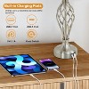 GTCLIGHTING Table Lamps for Bedroom Set of 2 with USB Ports, Modern Bedside Lamps with Fabric Shade, Nightstand Lamp for Living Room,Office - 4 of 4