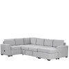 108.3" U-Shape Sectional Sleeper Sofa with Pull-Out Bed, Chaise Lounge, USB & Type-C Ports - 4 of 4