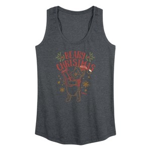 Women's - Winnie the Pooh - Pooh Wishes A Beary Christmas Graphic Racerback Tank - 1 of 4