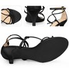 Perphy Women's Strappy Knot Open Toe Ankle Strap Kitten Heels Sandals - 3 of 4
