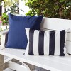 PAGED 20" Square Stripe Pillow, Bed Pillow with Removable Cover, Decorative Throw Pillow for Outdoor and Indoor, Strong Weather Resistance - 4 of 4
