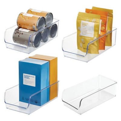 iDesign Pantry Bin for Kitchen Storage - Set of 4 - Clear