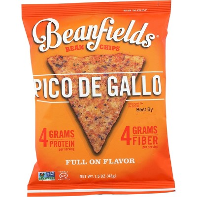 Beanfields Pico De Gallo Bean and Rice Chips 1.5oz 24 pk