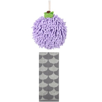 REGALWOVEN Soft Absorbent Hand Towels for Home Decor 6" x 6"/13" x 29" 2 Pcs
