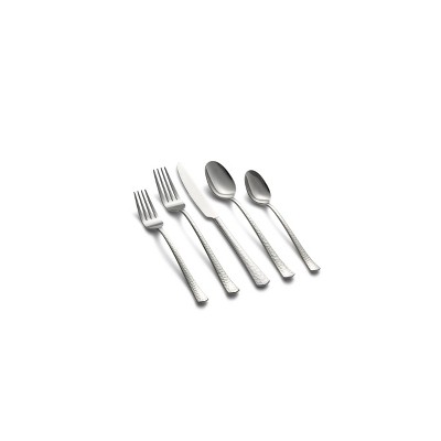 20pc Raegan Hammered Mirror Flatware Set - Cambridge Silversmiths