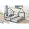Twin Size Shared House Platform Beds - Gray - 3 of 3