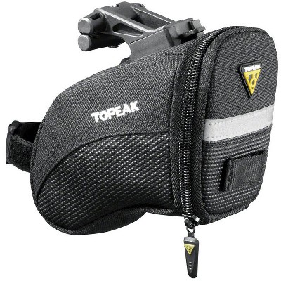 Topeak Aero Wedge Seat Bag: QuickClick, Small, Black