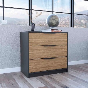 NicBex Modern Wooden 6-Drawer Chest, Tall Closet Storage with Wardrobe Closet Set of 2 for Bedroom, Living Room - 1 of 4