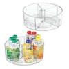 LunaLulinlk 11.5"" Round Lazy Susan Clear Plastic Divided Turntable - 4 of 4