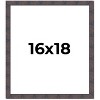 PosterPalooza | Slim Profile Brown Picture Frame - UV Acrylic, Foam Board Backing, Hanging Hardware - 2 of 4