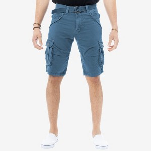 X RAY Men's Belted 12.5" Inseam Knee Length Cargo Shorts (Big & Tall) - 1 of 3