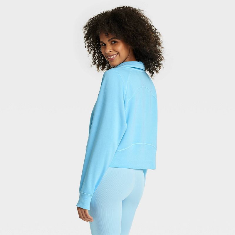 Women's Fleece Half Zip Pullover - All In Motion™, 3 of 13