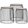 vidaXL Coffee Tables 3 pcs Black - 2 of 4