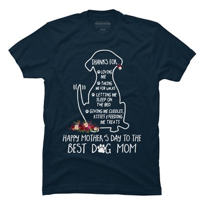 Men's Design By Humans Happy Mothers Day Best Dog Mom Thanks By MiuMiuShop T-Shirt
