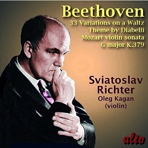 Beethoven & Richter & Kagan - BEETHOVEN: Diabelli Variations Op. 120, MOZART: Violin Sonata in G K.379, Oleg Kagan, violin (CD) - 1 of 1