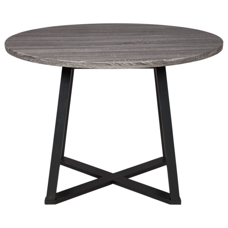 Centiar Round Dining Room Table Gray/Black - Signature Design by Ashley, 4 of 6