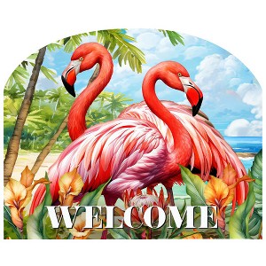 Briarwood Lane Spring Art Sign 8.25x10.25 Flamingo Pair For Spring Art Sign - 1 of 4