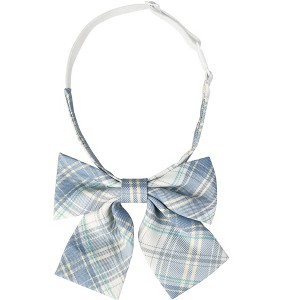 INSPIRE CHIC Women's Plaid Uniform Pre-tied Knot Cute Stylish Colorful Bow Ties - 1 of 4