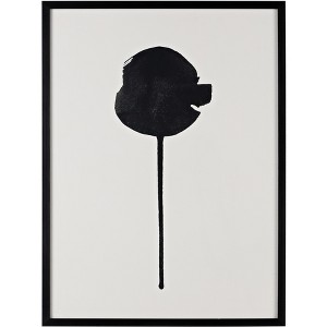 Shadow Of A Dandelion - 18" X 24" - Black/Antique Ivory - Framed Wall Art - WLA2016 - Safavieh - 1 of 4