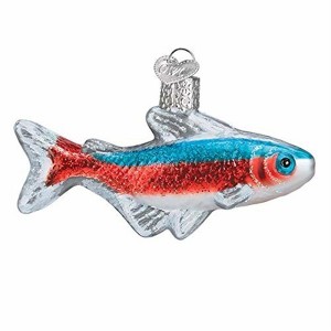 Old World Christmas Glass Blown Ornament for Christmas Tree, Tetra Fish - 1 of 2