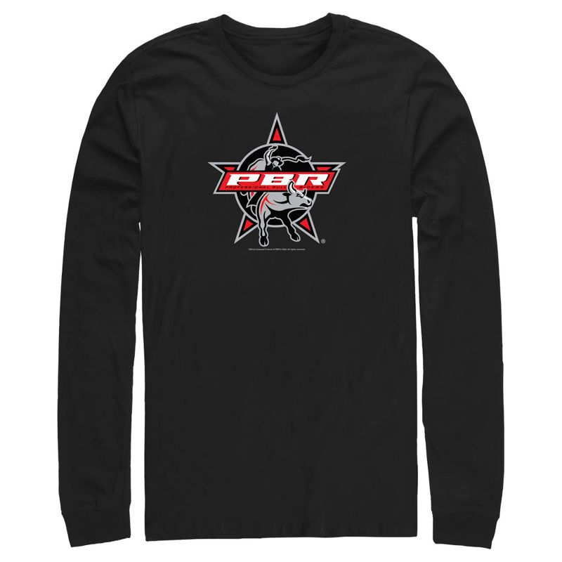 Men's Professional Bull Riders Official Logo Long Sleeve Shirt, 1 of 5