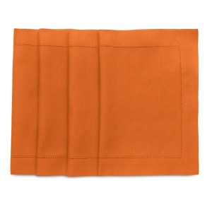 Solino Home Cotton and Linen Hemstitch Placemats - 1 of 4