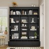 TIRAMISUBEST 78.7" Hall Tree with Bench - 5 Cubbies, 4 Doors & 5 Drawers Entryway Storage Cabinet, Adjustable Shelves for Living Room - 4 of 4