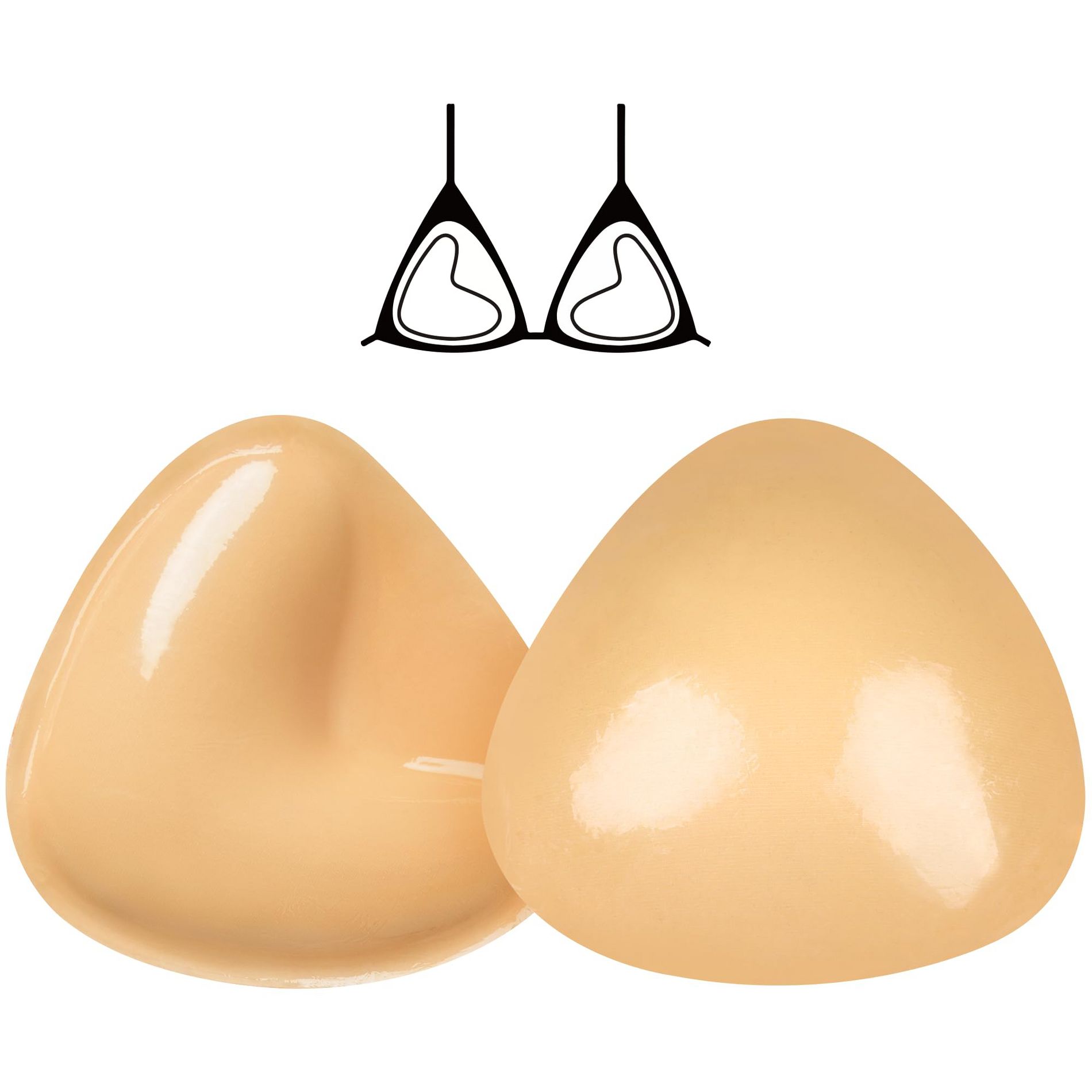 Ultra Boost Bra Inserts Double-Sided Adhesive Bra Pads Sticky Bikini Padding Push Up Inserts for Sports Bra Swimsuit