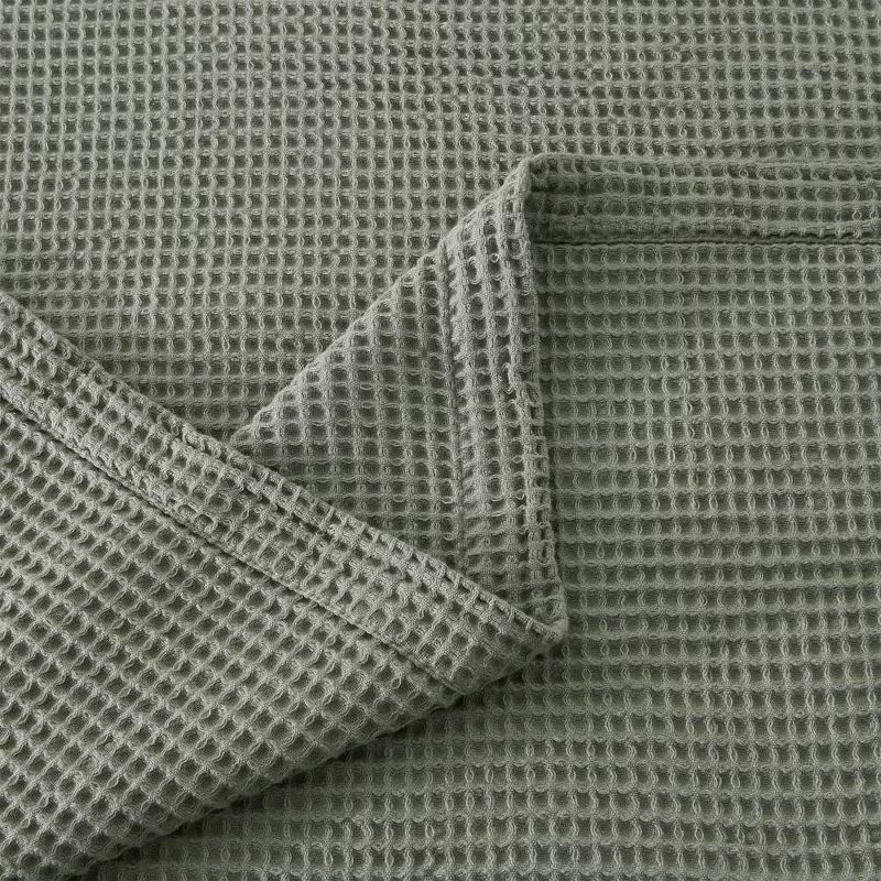 Knit Waffle Weave Cotton Bed Blanket - Patina Vie, 3 of 7