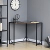 Homcom Space-saving Small Corner Desk & Triangle Vanity Table, Computer ...