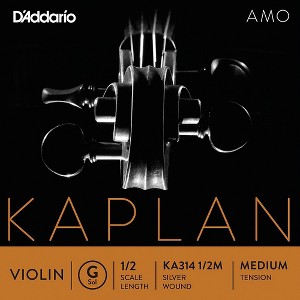 D'Addario Kaplan Amo Series Violin G String 1/2 Size, Medium - 1 of 1