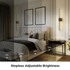 DORESshop 28 in.  1-Light Set of 2 Black LED Wall Sconces, Wireless Dimmable Vanity Light, 360?? Light for Bedroom Bathroom - 3 of 4